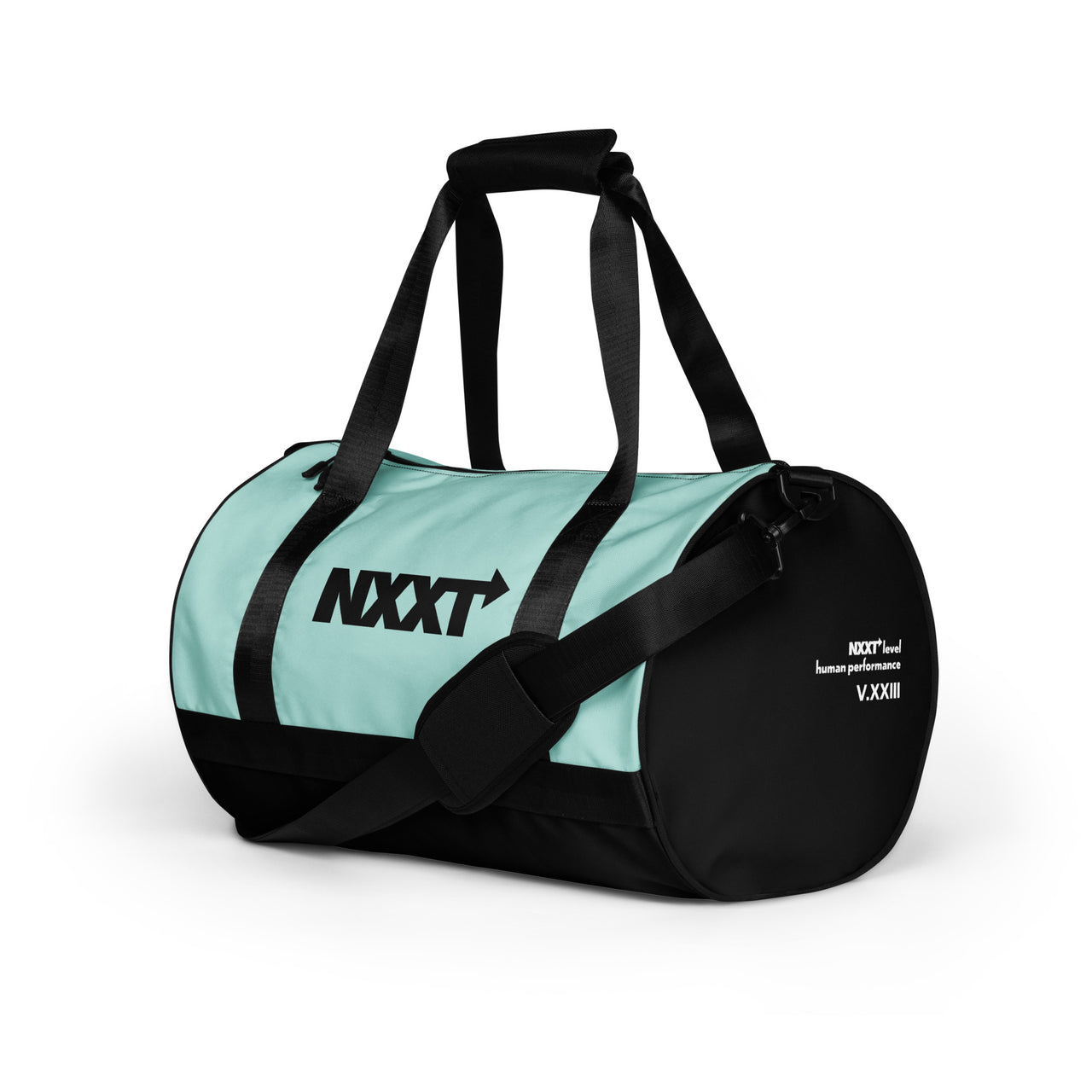 NXXT V.XXIII gym bag - Teal/Black - Shady Lion Coffee Co.