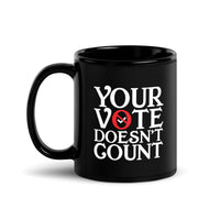 Thumbnail for YOUR VOTE Black Glossy Mug - Shady Lion Coffee Co.