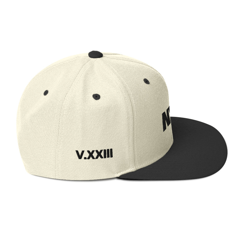 NXXT V.XXIII Snapback Hat Tan/Black - Shady Lion Coffee Co.